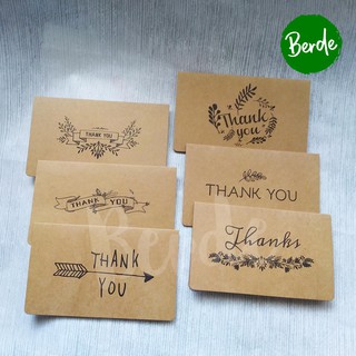 Thank You Cards All Occassion - Kraft Paper - Blank Note Cards - Envelope
