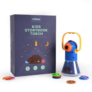 [Local Stock] MiDeer Kids Projector Storybook Torch/8 story with 64 scenes/ baby children gift set/F