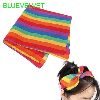 Bandanas Sports Headscarf Rainbow Coloured Square Scarf Yoga Headband (1)