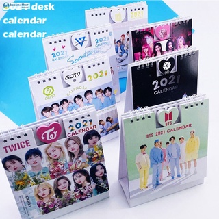 Ready Stock/△2021 BTS Bangtan Boys Calendar Famous Star Calendar Desk Calendar for Home Durable