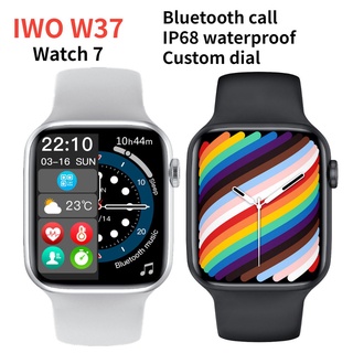 Original IWO W37 IWO 14 Smart Watch Men Bluetooth Call 1.75 inch IP68 waterproof PK W26+ W46 Series 7 For Android IOS