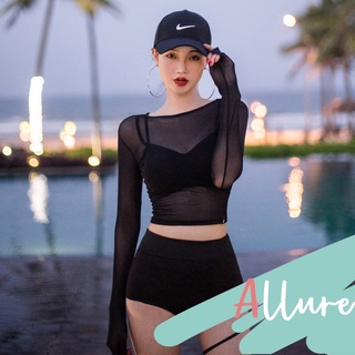 Ready Stock !! [Miss Allue] summer sexy outfit korean swim wear suit rash guard set bikini cute woman ins