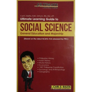 DrCarl Balita Ultimate Learning Guide to SOCIAL SCIENCE General Education and MajorshipBooks