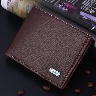 Men PU Leather ID credit Card holder Clutch Bifold Coin Purse Wallet