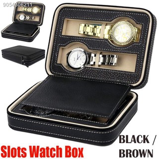 RFGD10.2♧¤㍿2/4/8 Slot PU Leather Watch Box Watch Dislpay Box Exquisite Durable Watch Storage Box Wat (1)