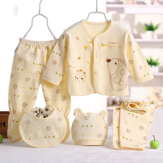 Newborn Baby 5pcs set Clothes Cotton Cartoon Underwear (1)