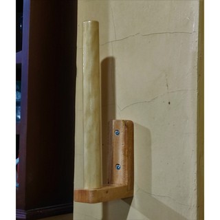 kitchen towel♧△✶Multifunction Wooden Tissue/Towel Holder Wall Roll Paper Kitchen Rack Tissue Roll St (4)