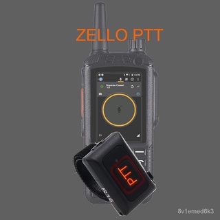 2020 Wireless Bluetooth Hands-free PTT Walkie Talkie Button for Android Low Energy for Zello Work v