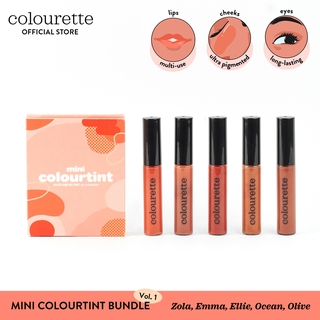 Colourette Mini Colourtint Bundle Vol. 1 [liptint, matte, cheek tint, long lasting, make up]