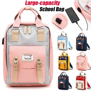 2020 New Anti-theft Bag Travel Waterproof Backpack Women Large Capacity Business USB Charge Laptop B