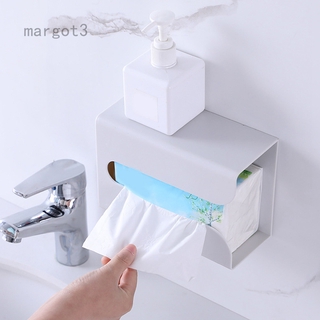 Removable Tissue Holder Case Toilet Paper Storage Box Wall-Mounted Paper Towel Holder Toilet Tissue Box Bathroom Organizer