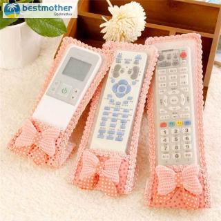 BM✨✿ Fabric Lace TV Remote Control Protect Anti-Dust Fashion Cute Cover Bags New (6)