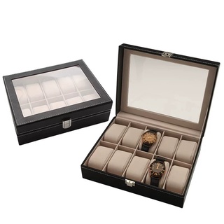 Ready stock 10 Grids Watch Storage Organizer Box Ring Collection Boxes (1)