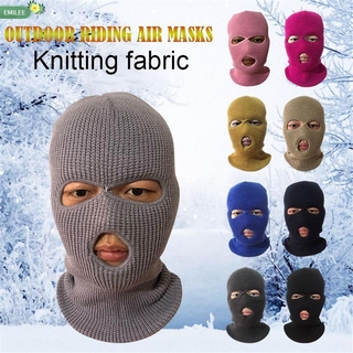 Fashion Winter Knit Hat Warm Soft Full Face Cap Army Tactical Mask New Balaclava Hood 3 Hole Helmet Motorcycle Helmet Ski Mask/Multicolor