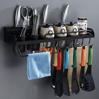 Metal Kitchen Storage Items Rack With Hooks Multifunctional Spice Rack Organizer For The Kitchen