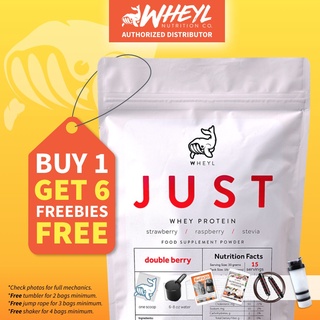 【in stock】 JUST Whey Protein (1 lb, 15 servings) by Wheyl Nutrition - with Stickers Scoopers Shaker