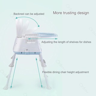 Baby High Chair Children Feeding Chair Booster Seat Safety Dining Table Adjustable Folding Multi-fun (3)