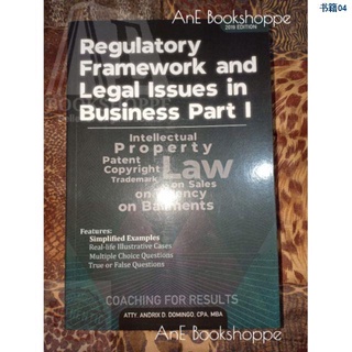 booksAUTHENTIC REGULATORY FRAMEWORK and LEGALS ISSUES IN BUSINESS Part 1 and 2 by Atty. Andrix Domin