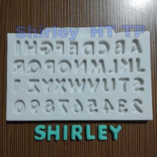 HTTP ALPHABET Uppercase and NUMBER Silicone Mold for Fondant and Clay