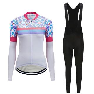 In Sale Autumn Women Cycling Clothes Long Sleeve Road Bike Jersey Set Mallot Mtb Bicycle Clothing Sport Ladies Skinsuit