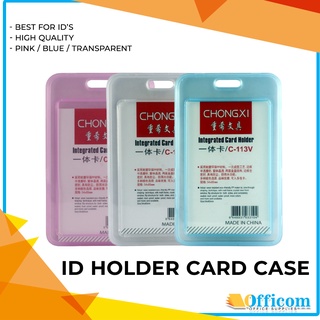 ID Card Holder Hard Plastic Card Case