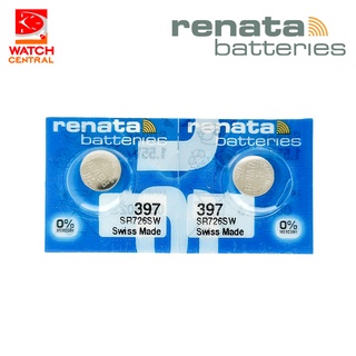 Renata 397 SR726SW Watch Battery Pack of 2 Pieces