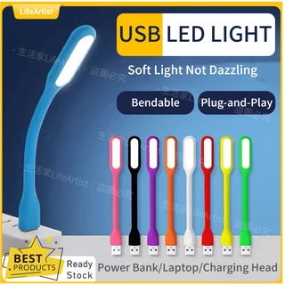 【READY STOCK】USB LED Light USB LAMP Energy-saving eye protection usb light Notebook USB Interface Mobile Power Portable Bendable Distortable (1)