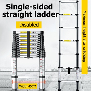 Telescopic Ladder Aluminum Thickened Straight Ladder Multifunctional Easy-to-carry Folding Ladder (4)