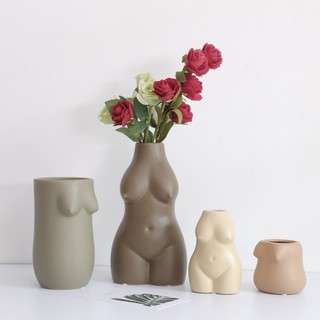 Nordic Eden creative Human Body art flower Vase flower Home decoration vases desktop TV cabinet room furnishings (1)