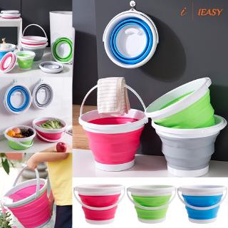 Foldable Silicone Bucket Collapsible Basin Bowl for Travel Camping Hiking Fishing (1)