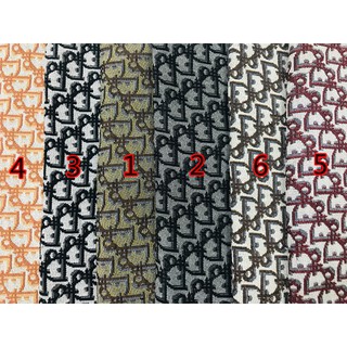 European and American D letter Jacquard fabric DIY bag cloth Handbags polyester cotton linen woven kain 50X150cm (1)
