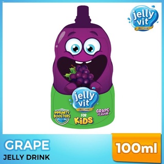 Marshmallow☾☜Jelly Vit Kids Jelly Drink Grape Flavor 100ml