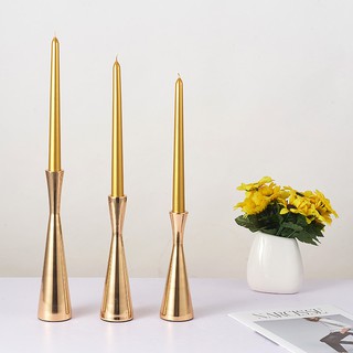 [Home & Living] Iron Candlestick Candle Tealight Candle Holders,Speckled Gold Candle Holder, Parties and Home Decoration