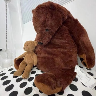（PH Stock）100cm IKEA Bear Doll Hug Bear Brown Big Bear Plush Toy IKEA plush toy IKEA Stuffed Toys