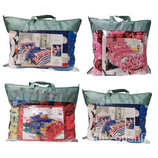 5 in 1 Set Queen Size Comforter Character Design Comforter With Free Bag [Inclusion: 1 comforter, 1
