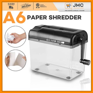 A6 Mini Manual Shredder Crusher Destroyer Paper Documents Handmade Straight Cutting