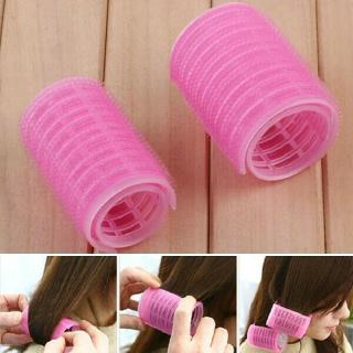 2Pcs Self-adhesive Bangs Roll Hair Plastic Curlers Hair Curlers For Women