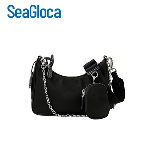 Seagloca Nylon three in one retro hobo armpit chain strap messenger women's bag NO.721