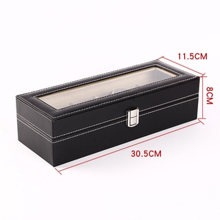Watch Storage Box, Open Window Leather Jewelry Box, High-End Watch Packaging, Organizing Box, Stall (2)