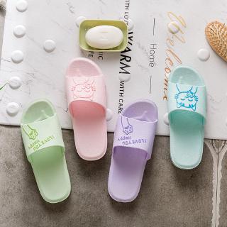 Female slippers summer home interior bathroom slip bath home outer wear soft-soled sandals and slippers home cute male