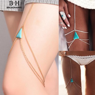 【COD】Bohemian Jewelry Body Thigh Leg Chain Bikini Beach Harness Body Chain