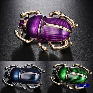 Vintage Lady Brooch Beetle Enamel Animal Insect Shirt Brooch Pin Women Jewelry
