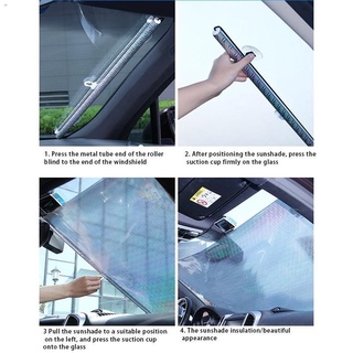 carRetractable Car Sun Shade Foldable Windshield Sunshade Protector Cover Curtain Anti-UV Window Sha