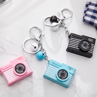 Cute Electronic Camera Toys for Kids LED Luminous Camera with Keychain Pendant Bag Accessories Light