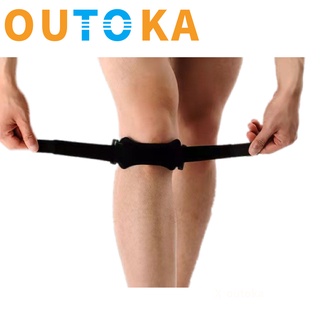 outoka LD9176 Double pull patella belt Patella protective belt Silicone patella protective belt Sports accessories