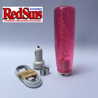SALE! SALE! Red Bubble shiftknob with red led light with issue slight dents OLD STOCK