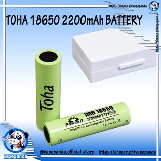 Vape Battery toha 18650 Rechargeable High Drain Power 2200mAh 60A Vapor Battery (1pair)