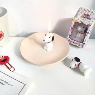 <24h delivery> W&G Mini cartoon tasteless dog birthday cake decorated with candles (3)