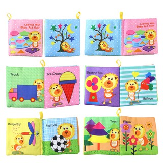 4pcs/set Soft Cloth Baby Books Educational Book Kids Toys (6)