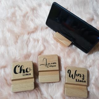 Personalized Wooden Cellphone Stand